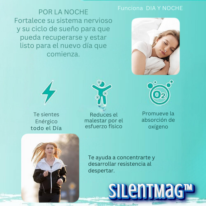 SilentMag™ Clip Nasal Anti Ronquidos Biomagnético