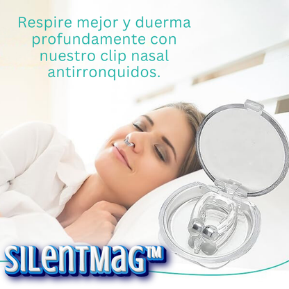 SilentMag™ Clip Nasal Anti Ronquidos Biomagnético