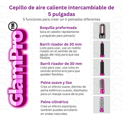 GlamPro™ Secador De Pelo 5en1 Multifunción