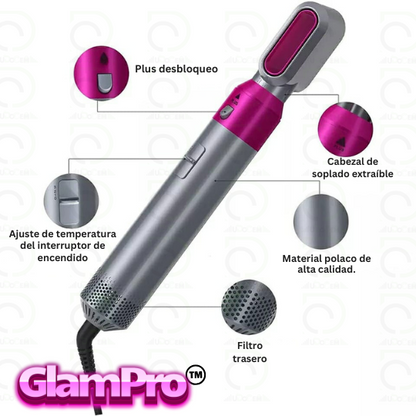 GlamPro™ Secador De Pelo 5en1 Multifunción