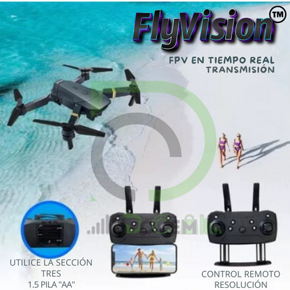 FlyVision™ Dron Con Camara Full HD 4K