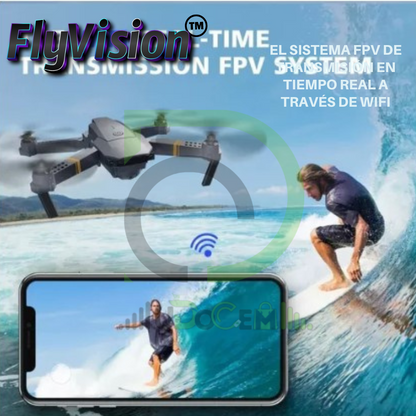 FlyVision™ Dron Con Camara Full HD 4K