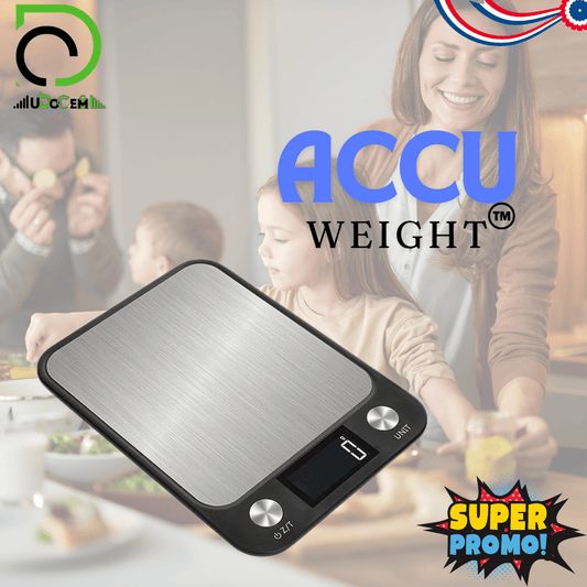 AccuWeight™ Báscula digital para la cocina