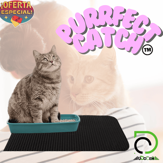 PurrfectCatch™ Alfombra Atrapa Arena De Gatos